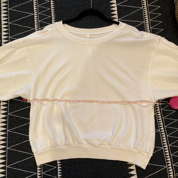 Anthopologie The Niki Bubble Sweatshirt by Pilcro Vanilla M $68 - Picture 5 of 5